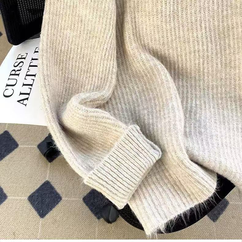 2024 Women's Autumn/Winter Apricot Colour Sweater Knitwear